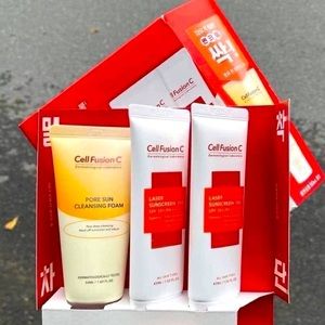 Cell Fusion C Laser Sunscreen SPF50+/ PA+++ VALUE SET (45mlx2 + Free Cleanser)